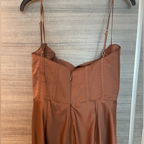 House of CB Charmaine chocolate corset maxi dress - Picture 5 of 5